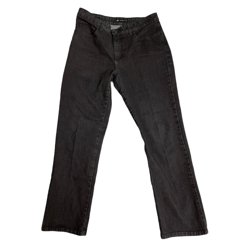 Lee Classic Fit High Rise Black Noir Denim Jean 16